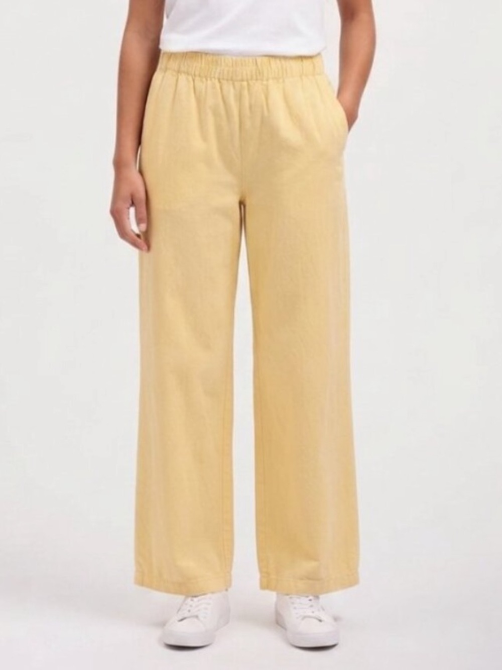 PO-EM Women's Sunshade Lounger Handwoven Cotton Relaxed Pants 39777